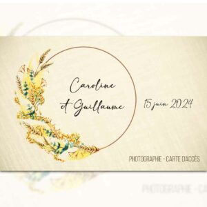 Carton invités - Photographie de Mariage 79 - Caroline et Guillaume